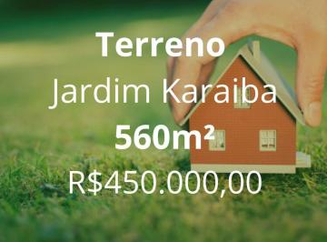 Terreno · 560m² · Terreno à venda no Bairro Jardim Karaíba - Uberlândia/MG