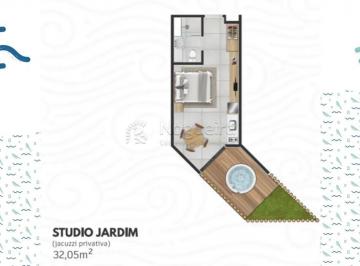 Apartamento · 32m² · 1 Quarto · 1 Vaga · Apartamento à venda no bairro Carneiros em Tamandaré/PE