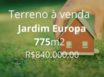 Terreno · 775m² · Terreno à venda no Bairro Jardim Europa - Uberlândia/MG