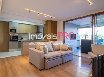 Apartamento · 110m² · 3 Quartos · 2 Vagas · Oportunidade - Maravilhoso Apartamento no Campo Belo - Todo mobiliado com 3 Quartos , 110 m².