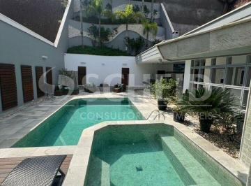 Casa · 560m² · 5 Quartos · 5 Vagas · Casa de alto padrão à venda no Cond. Swiss Park com 4 suítes, 5 vagas de garagem, piscina aquecida.