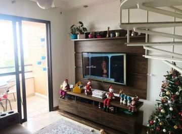 Apartamento · 130m² · 3 Quartos · 3 Vagas · Cobertura c/ 3 quartos, 2 suítes e 3 vagas, 130m², à venda no Condomínio Edifício Via Appia, no bair