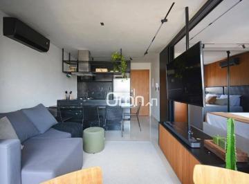 8797ee438f2ee522d9010bb89302fd5791d36752 · Flat mobiliado com 1 dormitório à venda, 41 m² por R$ 499.000 - Jardim América - Goiânia/GO