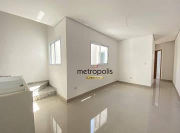 Sala de Estar · Cobertura, 42 m² - venda por R$ 450.000,00 ou aluguel por R$ 3.033,33/mês - Vila Leopoldina - Santo