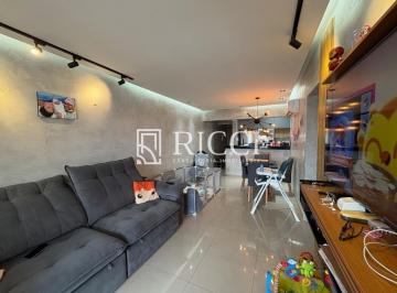 Sala principal · Apartamento à venda na Vila Valença, São Vicente-SP: 2 quartos, 1 suíte, 1 sala, 2 banheiros, 3 vaga