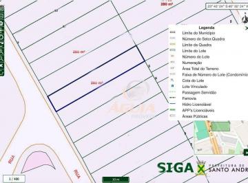 3c72cbc711ad51091e9360e127139adec27ae596 · Terreno à venda, 280 m² por R$ 585.000,00 - Vila América - Santo André/SP