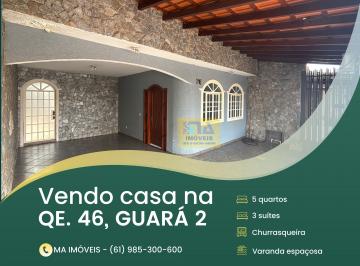 Casa de 8 quartos, Guará · Vendo sobrado Qd. 46 Guará 2. 5 quartos; 3 suítes; churrasqueira. 