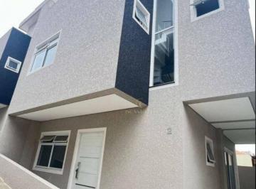 61a102b27c93a55f03b73558b266f73e99ba3afa · Sobrado Tríplex em condomínio à venda no Xaxim – 3 Dormitórios (1 Suíte), Terraço com churrasqueira,