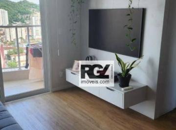 eca92df3dbd850055cceaec26a194364accbeca8 · Apartamento com 1 dormitório à venda, 44 m² por R$ 640.000,00 - Campo Grande - Santos/SP