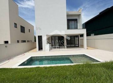 Casa · 3 Quartos · 4 Vagas · Sobrado Novo com 3 suítes, escritório e piscina em condomínio fechado em Indaiatuba