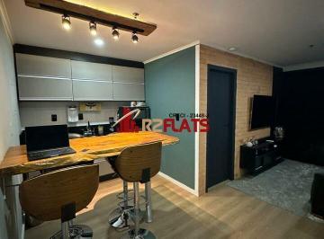 Apartamento · 37m² · 1 Quarto · 1 Vaga · Flat com ótimo preço no bairro Moema. Confira!