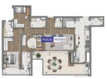 Apartamento · 134m² · 3 Quartos · 2 Vagas · Apartamento Brooklin 3 Suítes 2 Vagas