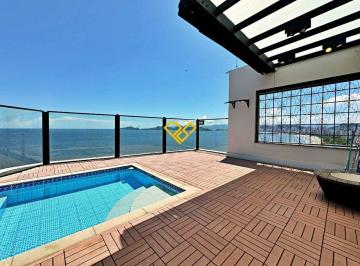 Piscina e solarium · Cobertura Duplex 3 Quartos em Santos