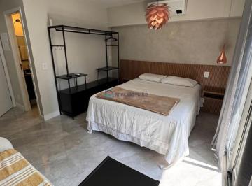 Apartamento · 27m² · 1 Quarto · 1 Vaga · Studio de 27m² com sacada, 1 vaga, moderno e mobiliado em Indianópolis
