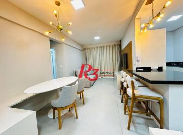 10fe5cd22883e165d793284fd61235e59529df6f · Apartamento à venda, 85 m² por R$ 1.650.000,00 - Embaré - Santos/SP