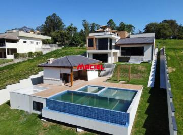 Casa · 680m² · 4 Quartos · 2 Vagas · Alto Padrão! Linda casa no Condomínio Recanto Santa Bárbara (Jambeiro) - 4 quartos / 3 suítes / pisc