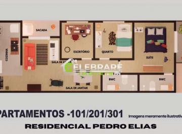 Apartamento · 67m² · 3 Quartos · 1 Vaga · APTO NOVO CENTRO PINHAIS,03 QTOS,SUÍTE,SACADA,CHURRASQ.,GARAGEM