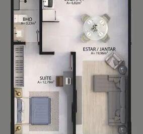 Apartamento · 90m² · 2 Quartos · 1 Vaga · Sorelle: Viva com Estilo no Bairro Mais Charmoso de Belém