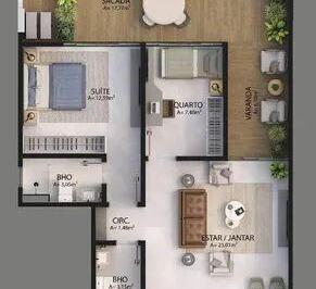 Apartamento · 90m² · 2 Quartos · 1 Vaga · Sorelle: Invista em um Empreendimento Moderno e Completo!