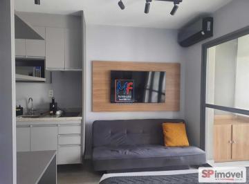 Apartamento · 25m² · 1 Quarto · Excelente apto studio em Indianópolis, com 25m² a.u., totalmente mobiliado , 1 dormitório, sala, coz