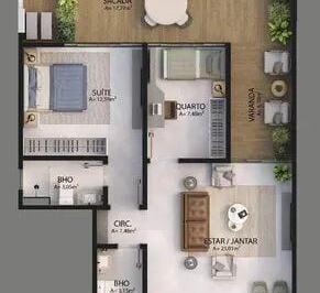 Apartamento · 90m² · 2 Quartos · 1 Vaga · Sorelle: Morar bem em Belém nunca foi tão fácil