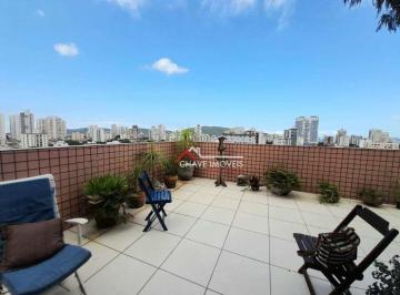 Apartamento · 152m² · 2 Quartos · 2 Vagas · Cobertura em Aparecida, Santos/SP de 152m² 2 quartos à venda por R$ 800.000,00