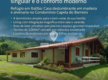 Casa · 200m² · 4 Quartos · 10 Vagas · Casa em Capela do Barreiro, Itatiba/SP de 200m² 4 quartos à venda por R$ 850.000,00