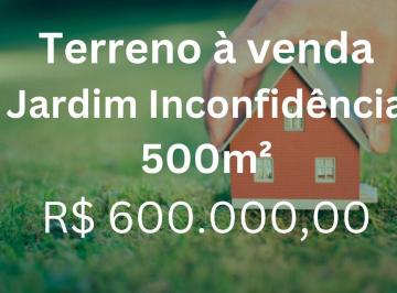 Terreno · 500m² · Terreno à venda, 500 m² por R$ 600.000,00 - Jardim Inconfidência - Uberlândia/MG