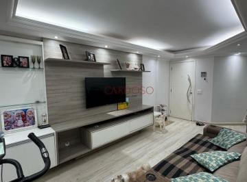 Apartamento · 73m² · 3 Quartos · 1 Vaga · Apartamento 3 quartos, suíte, planejados, garagem cob. Riacho Fundo - D109