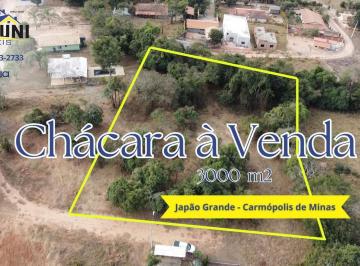 Rural · 3000m² · Chácara à venda com 1.000m2, Japão Grande, Carmópolis de Minas, MG