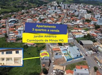 Apartamento · 106m² · 3 Quartos · APARTAMENTO 3 QUARTOS À VENDA, JARDIM AMÉRICA, Rua Flor do Campo 175, CARMÓPOLIS DE MINAS .