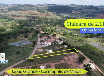 Rural · 2110m² · Chácara à venda, Povoado Japão Grande, Carmópolis de Minas, MG