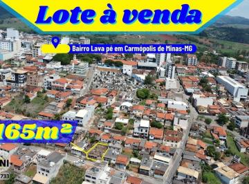 Terreno · 165m² · Lote à venda, Lava Pé, Carmópolis de Minas, MG