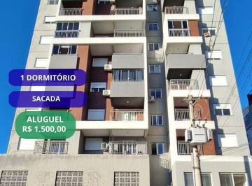 Apartamento · 50m² · 1 Quarto · 1 Vaga · Apartamento central, de 1 dormitório, com sacada ampla, elevador e garagem em Sa