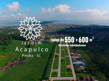 Terreno · 550m² · Terreno em Nossa Senhora De Fátima, Penha/SC de 550m² à venda por R$ 605.000,00