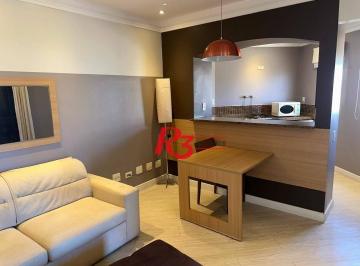 b6dee45a69e7d3f58066a163487906f41ac39e8a · Flat 1 suíte, sala e varanda, 44 m² por R$ 450.000 - Gonzaga - Santos/SP