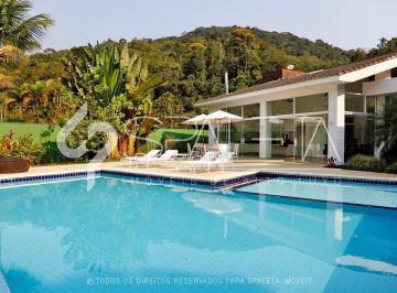 Casa · 5 Quartos · 6 Vagas · Oásis de Luxo: Casa térrea com piscina, sauna e píer privativo à venda no condomínio Marina Guarujá