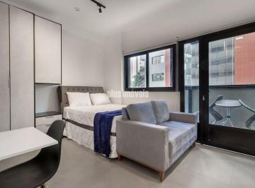 Apartamento · 28m² · 1 Quarto · PINHEIROS STUDIO MOBILIADO, COM VARANDA VISTA PARA EXTERIOR