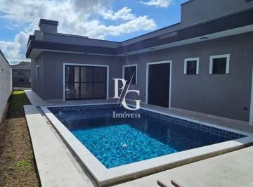 Casa · 217m² · 3 Quartos · 4 Vagas · Casa térrea Alto Padrão 217m² | 3 Suítes | Piscina com Borda Infinita – Sofisticação e Conforto em P