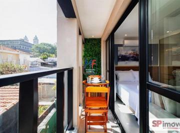 Apartamento · 32m² · 1 Quarto · Excelente apto studio, 32m² a.u., mobiliado , 1 dormitório, sala, varanda, lazer. Prox. Metrô Santuá