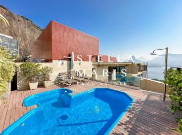 Foto 01 · Lagoa, Cobertura duplex reformada com piscina, sauna, 3 suítes à venda em prédio com varanda com vis