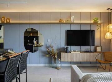 cdd5e0af172ec3d32020c52a9e039f7068a3e84e · Apartamento Porteira Fechada de 45m² com 01 Quarto + Varanda à 200m do Mar no Jardim Oceania