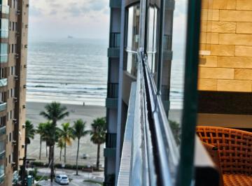 Apartamento de 3 quartos, Praia Grande · Apartamento PÉ NA AREIA vista mar 3 quartos e 2 vagas privativas Alto padrão