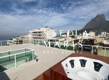Foto 48 · Leblon, Quadra da Praia, Cobertura duplex luxuosa com vista MAR, 600 m2 de alto padrão, em prédio de