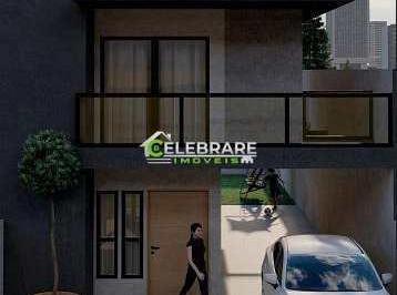 Casa · 96m² · 3 Quartos · 1 Vaga · SOBRADO NOVO EM COLOMBO! FRENTE P/ RUA,03 QTOS,SUÍTE,SACADA