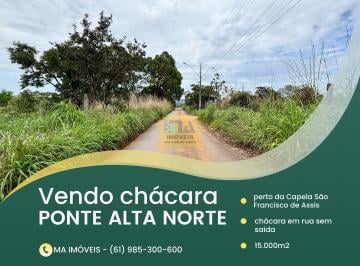 Rural , Gama · Vendo chácara de 15 mil metros, no afasto e rua sem saída. Vista privilegiada.