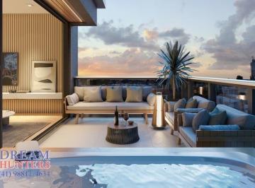 Apartamento · 143m² · 3 Quartos · 3 Vagas · Cobertura Duplex de 143.02m² no bairro Bigorrilho, com 3 quartos (3 suítes), 4 banheiros e 3 vagas d
