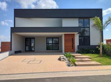 Fachada · Casa de alto padrão em condomínio no Jardim Residencial Dona Maria Candida, Indaiatuba-SP: 3 suítes,