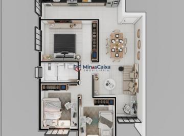 Apartamento · 71m² · 3 Quartos · 2 Vagas · Apartamento à venda no bairro Santa Terezinha II em Coronel Fabriciano