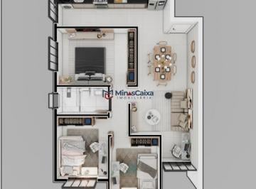 Apartamento · 62m² · 2 Quartos · 2 Vagas · Apartamento à venda no bairro Santa Terezinha II em Coronel Fabriciano